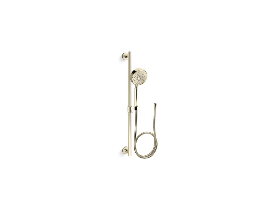 KOHLER K-22178 Purist 30" Four-function Handshower Kit, 2.5 GPM, vibrant french gold