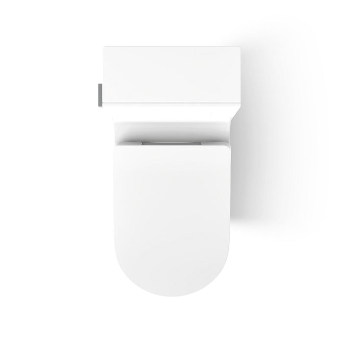 KOHLER K-22378 Brazn One-piece compact elongated toilet with skirted trapway, dual-flush, white - view 4