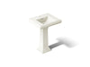 KOHLER K-2238-1 Memoirs 24-1/4" rectangular pedestal bathroom sink, biscuit