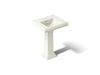 KOHLER K-2238-4 Memoirs 24-1/4" rectangular pedestal bathroom sink, biscuit