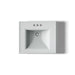 KOHLER K-2238-4 Memoirs 24-1/4" rectangular pedestal bathroom sink, ice grey - view 3