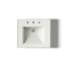 KOHLER K-2238-8 Memoirs 24-1/4" rectangular pedestal bathroom sink, dune - view 3