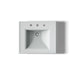 KOHLER K-2238-8 Memoirs 24-1/4" rectangular pedestal bathroom sink, ice grey - view 3