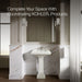 KOHLER K-2239-1 Memoirs Pedestal/console Table Bathroom Sink Basin with Single Faucet-hole Drilling, dune - view 5