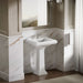 KOHLER K-2239-1 Memoirs Pedestal/console Table Bathroom Sink Basin with Single Faucet-hole Drilling, white - view 3
