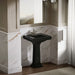 KOHLER K-2239-4 Memoirs Pedestal/console Table Bathroom Sink Basin with 4" Centerset Faucet Holes, black black - view 4