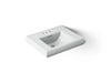 KOHLER K-2239-4 Memoirs Pedestal/console Table Bathroom Sink Basin with 4" Centerset Faucet Holes, ice grey