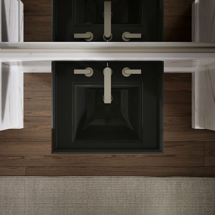 KOHLER Memoirs Pedestal/console table bathroom sink basin with 8" widespread faucet holes