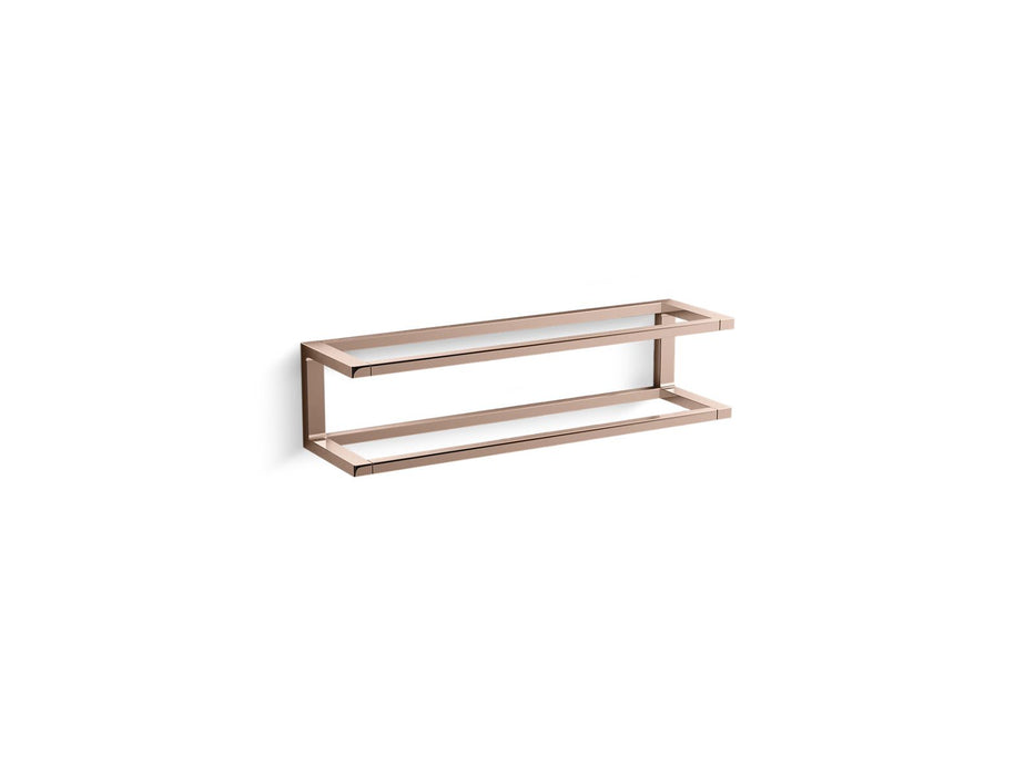 KOHLER K-22561 Draft 18" towel bar frame, vibrant rose gold