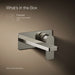 KOHLER K-22567-4 Parallel Wall-mount single-handle bathroom sink faucet, 1.2 gpm, vibrant polished nickel - view 5