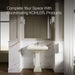 KOHLER K-2258-1 Memoirs 27-1/4" rectangular pedestal bathroom sink, biscuit - view 5