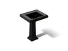 KOHLER K-2258-1 Memoirs 27-1/4" rectangular pedestal bathroom sink, black black