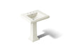 KOHLER K-2258-8 Memoirs 27-1/4" rectangular pedestal bathroom sink, biscuit