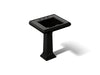 KOHLER K-2258-8 Memoirs 27-1/4" rectangular pedestal bathroom sink, black black