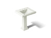 KOHLER K-2258-8 Memoirs 27-1/4" rectangular pedestal bathroom sink, dune