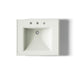 KOHLER K-2258-8 Memoirs 27-1/4" rectangular pedestal bathroom sink, dune - view 3