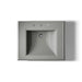 KOHLER K-2258-8 Memoirs 27-1/4" rectangular pedestal bathroom sink, thunder grey - view 3