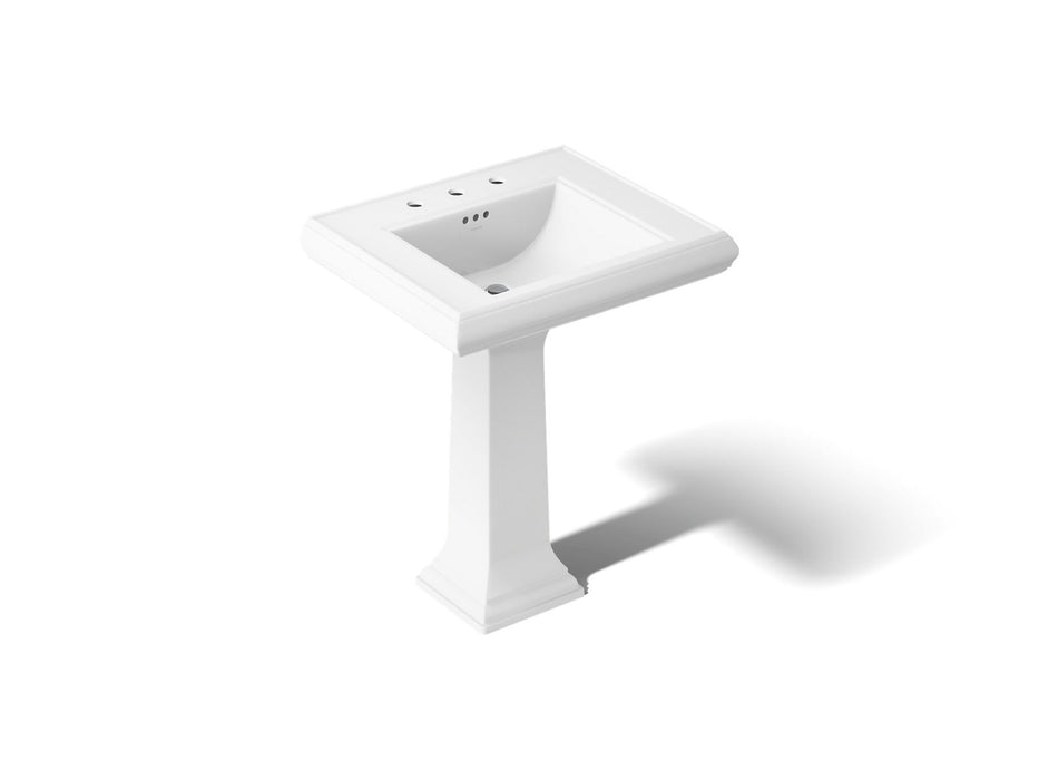 KOHLER K-2258-8 Memoirs 27-1/4" rectangular pedestal bathroom sink