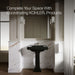 KOHLER K-2259-1 Memoirs Pedestal/console Table Bathroom Sink Basin with Single Faucet-hole Drilling, black black - view 5