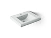 KOHLER K-2259-1 Memoirs Pedestal/console Table Bathroom Sink Basin with Single Faucet-hole Drilling, ice grey