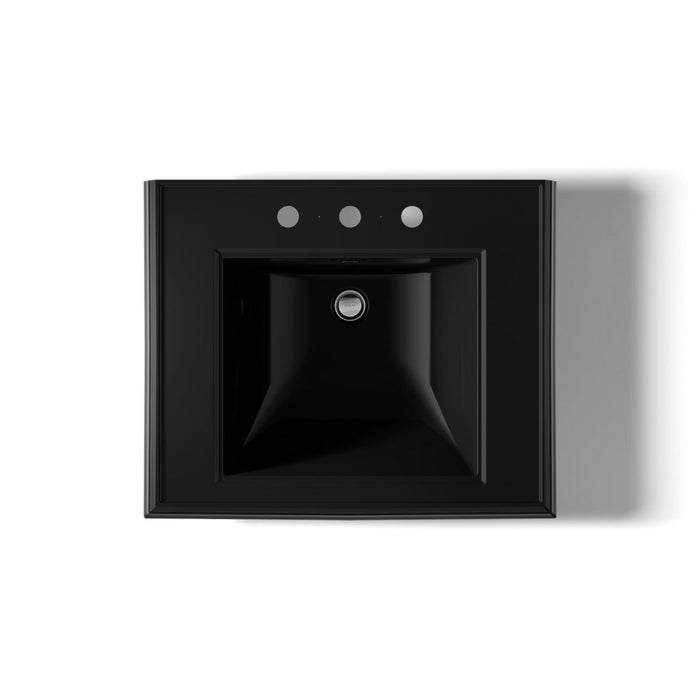 KOHLER Memoirs Pedestal/console table bathroom sink basin with 8" widespread faucet holes