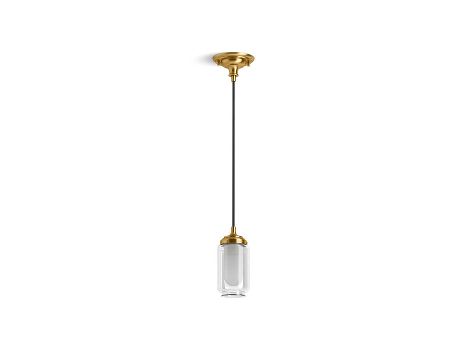 KOHLER K-22653-PE01 Artifacts 4" pendant, brushed moderne brass