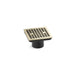 KOHLER K-22665 Clearflo Square brass tile-in shower drain (drain body not included), vibrant french gold