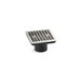 KOHLER K-22665 Clearflo Square brass tile-in shower drain (drain body not included), vibrant polished nickel