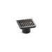 KOHLER K-22665 Clearflo Square brass tile-in shower drain (drain body not included), vibrant titanium