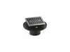 KOHLER K-22673 Clearflo Square brass tile-in shower drain, vibrant titanium
