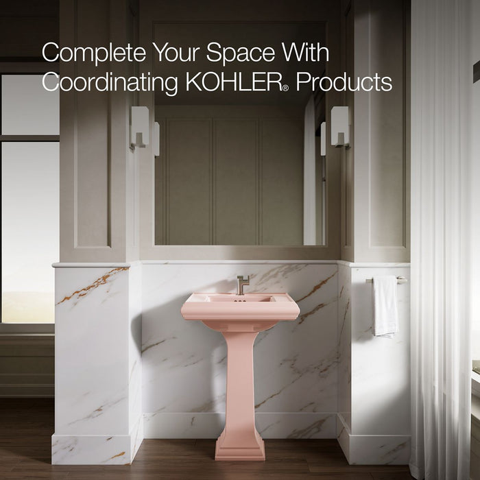 KOHLER K-2267 Memoirs Bathroom sink pedestal, 150th peachblow - view 2