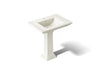 KOHLER K-2268-1 Memoirs 30-3/4" rectangular pedestal bathroom sink, biscuit