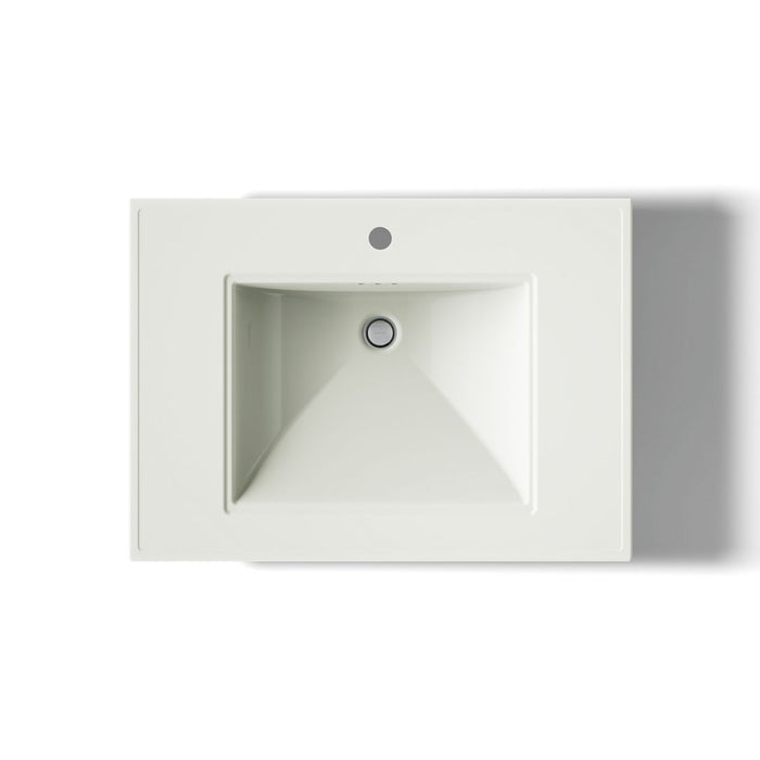 KOHLER K-2268-1 Memoirs 30-3/4" rectangular pedestal bathroom sink, dune - view 4