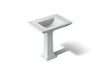 KOHLER K-2268-1 Memoirs 30-3/4" rectangular pedestal bathroom sink, ice grey