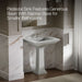 KOHLER K-2268-1 Memoirs 30-3/4" rectangular pedestal bathroom sink, ice grey - view 4