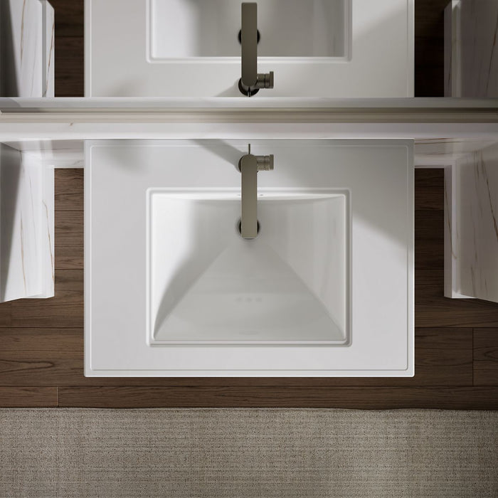 KOHLER K-2268-1 Memoirs 30-3/4" rectangular pedestal bathroom sink