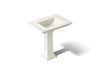 KOHLER K-2268-8 Memoirs Stately 30-3/4" rectangular pedestal bathroom sink, biscuit