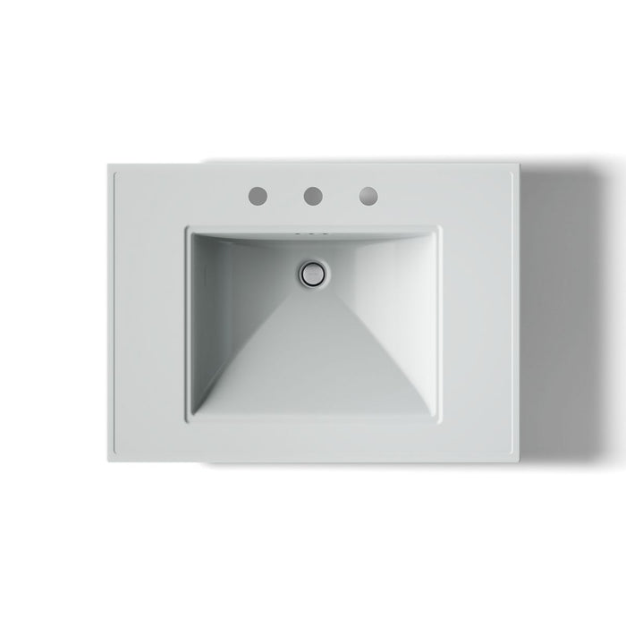 KOHLER K-2268-8 Memoirs Stately 30-3/4" rectangular pedestal bathroom sink