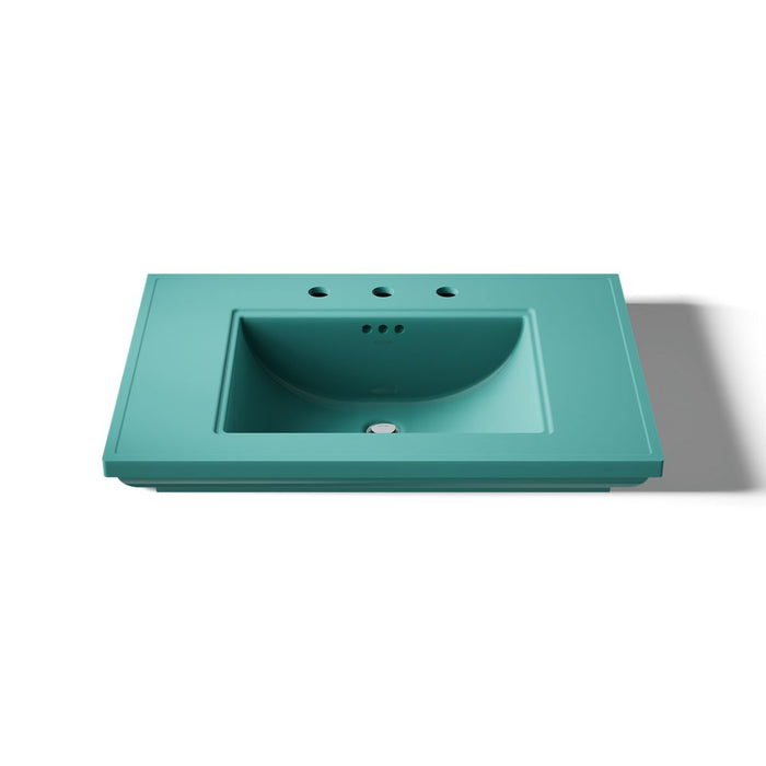 KOHLER K-2269-8 Memoirs Stately 30" Pedestal/console Table Bathroom Sink, 150th spring green - view 5