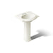 KOHLER K-2286-4 Devonshire 24" Pedestal Bathroom Sink with 4" Centerset Faucet Holes, biscuit