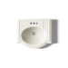 KOHLER K-2286-4 Devonshire 24" Pedestal Bathroom Sink with 4" Centerset Faucet Holes, biscuit - view 3
