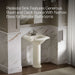 KOHLER K-2286-4 Devonshire 24" Pedestal Bathroom Sink with 4" Centerset Faucet Holes, biscuit - view 4