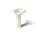 KOHLER K-2286-8 Devonshire 24" Pedestal Bathroom Sink with 8" Widespread Faucet Holes, biscuit