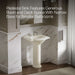 KOHLER K-2286-8 Devonshire 24" Pedestal Bathroom Sink with 8" Widespread Faucet Holes, biscuit - view 4
