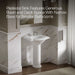 KOHLER K-2286-8 Devonshire 24" Pedestal Bathroom Sink with 8" Widespread Faucet Holes, white - view 4