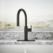 KOHLER K-22974 Crue Touchless pull-down kitchen sink faucet with three-function sprayhead, matte black - view 4
