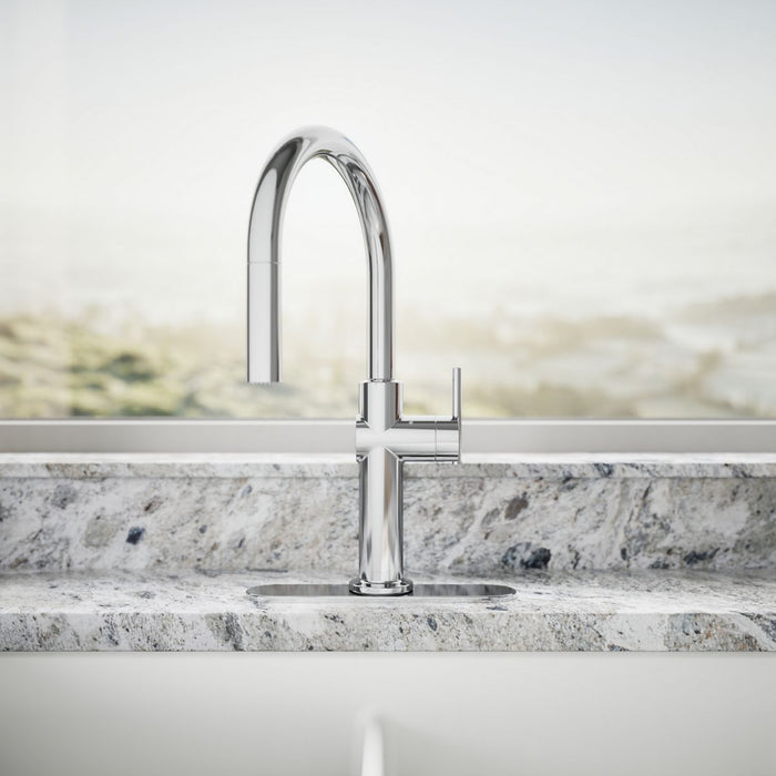 KOHLER K-22974 Crue Touchless pull-down kitchen sink faucet with three-function sprayhead, polished chrome - view 4