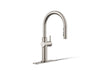 KOHLER K-22974 Crue Touchless pull-down kitchen sink faucet with three-function sprayhead, vibrant stainless