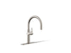 KOHLER K-22975 Crue Single-handle bar sink faucet, vibrant stainless