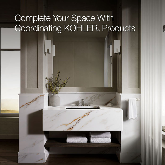 KOHLER K-2297 Kathryn 24" rectangular undermount bathroom sink, black black - view 5